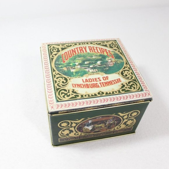Vintage Other - Vintage Country Recipes Ladies Of Lynchburg Tennessee Tin Box Barringer England